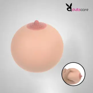 Portable Soft 3D Breast Nipple Touch Male Sex Toy
