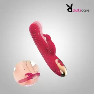 Thrusting Rabbit G Spot Clitoral Stimulator Vibrator with Magnetic Charging