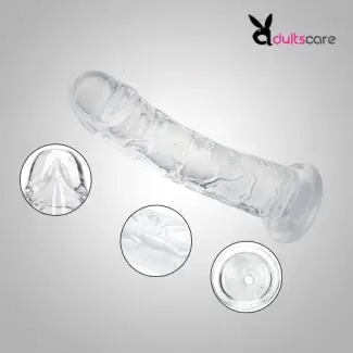 Transparent Hands Free Pleasure Dildo
